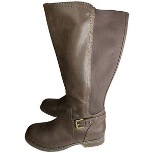 Lane Bryant Brown Combat & Moto Boots